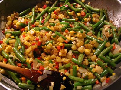 Black and Green Bean Corn Hash