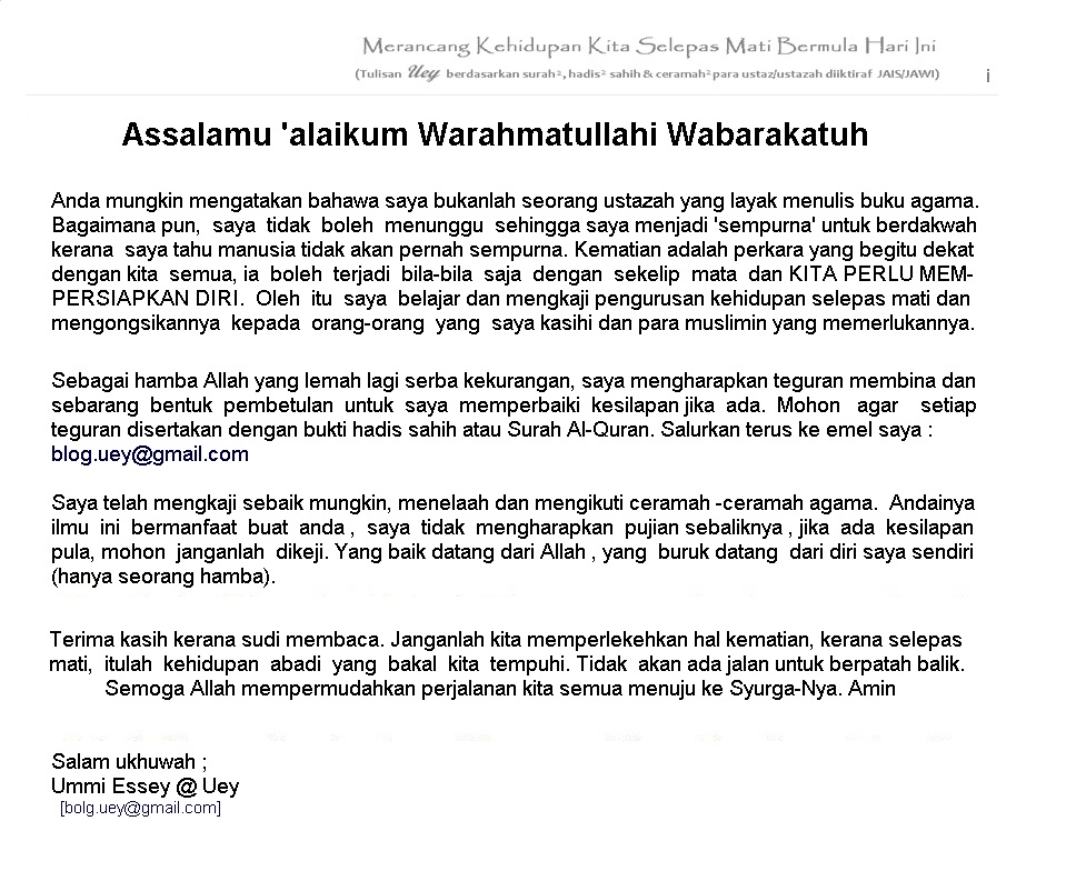 Islam Perjuanganku Merancang Kehidupan Kita Selepas Mati Bermula Hari Ini