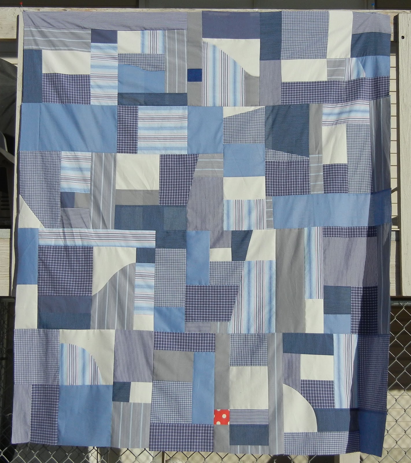 Baumcat Project Men's dress shirt quilt