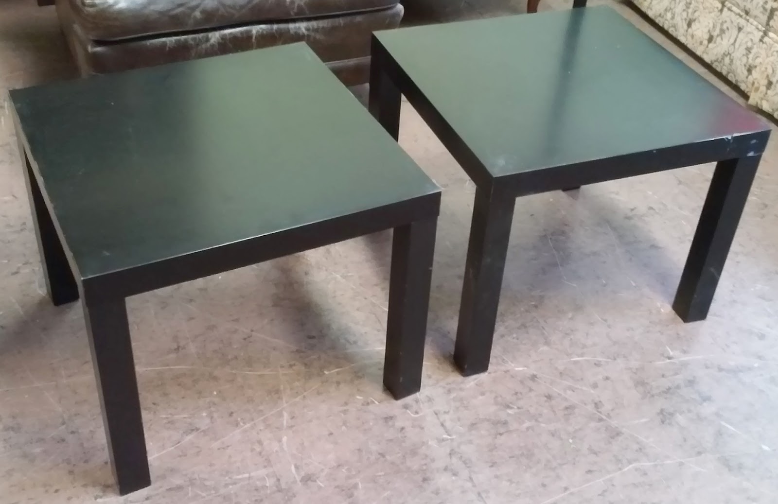 UHURU FURNITURE & COLLECTIBLES SOLD Ikea Black Lack End Tables 5/each
