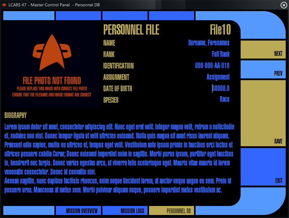 LCARS 47: Master Control Panel Announcement