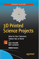 book cover, 3d printed science projects 