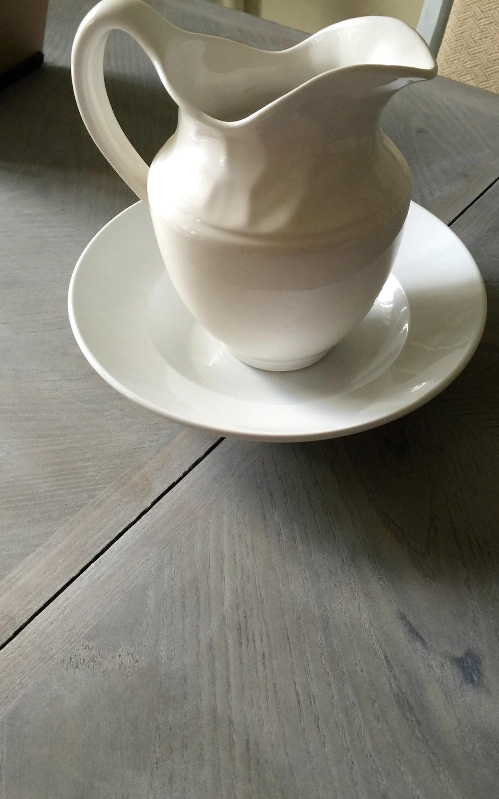 from Gardners 2 Bergers DIY RH Reclaimed Gray Oak Table