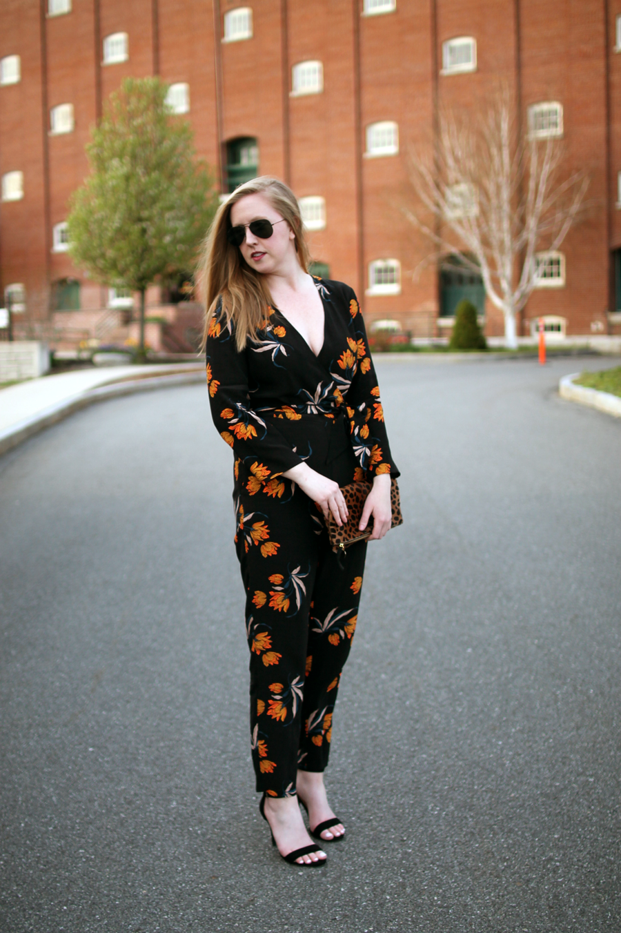 jumpsuit wedding wear, how to wear a jumpsuit, jumpsuit to a wedding, what i wore, boston style blogger, clare v folderover clutch, boston blogger spring, my style diary, topshop printed jumpsuit