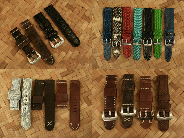 (For Sale) Genuine Leather Strap (Calf, Snake and Lizard) 18-19-20-22-24-26mm