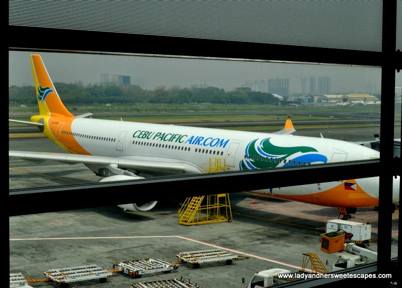Cebu Pacific aircraft at Ninoy Aquino International Airport in Manila 