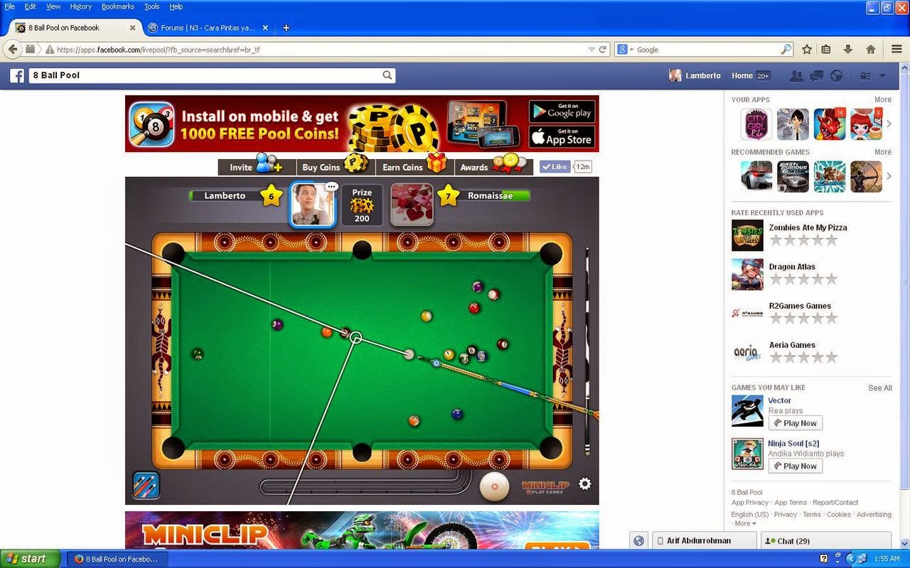 Game Facebook 8 Ball Pool ( Line Hack ) - Cheat Game ...