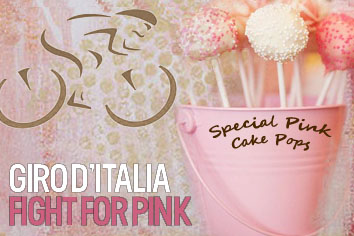 cake pops rosa per il giro d'italia/pink cake pops for the giro d'italia