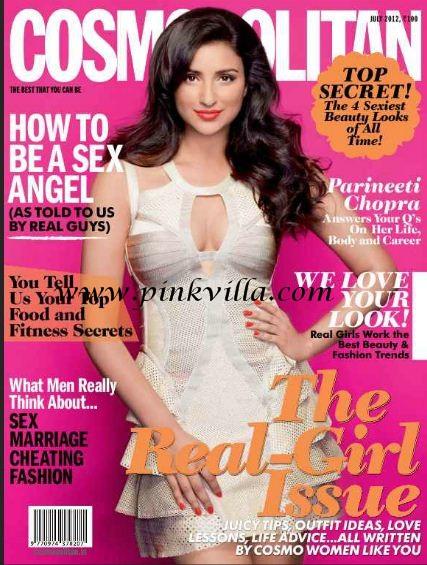 Parineeti Chopra Photo Shoot for Cosmopolitan Cover page, July 2012 issue
