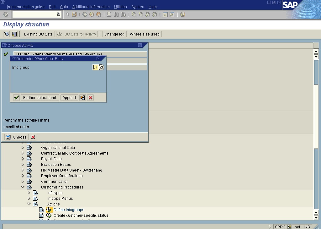 Sap Hcm Consultants CONFIGURATION OF SAP HR PA40ACTIONS TRANSCATION