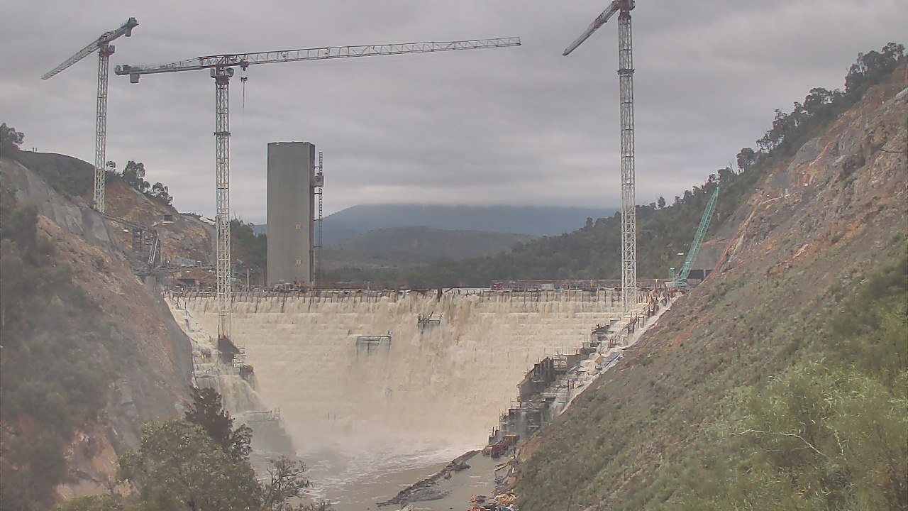 kae's bloodnut blog Cotter Dam, ACT, construction site live cam