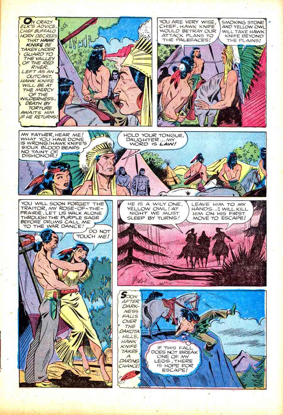 Matt Baker golden age 1950s st. john western comic book page - Texan #11