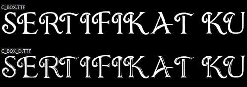 Font Untuk Sertifikat dan Piagam Yang Sering Dipakai