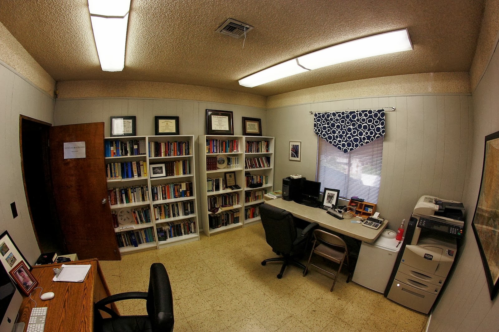 Jeff's office before and after.