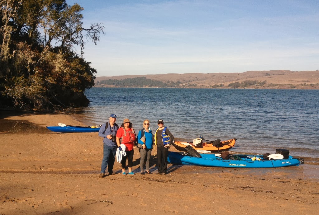 earth turns and wind burns Kayaking Tomales Bay.