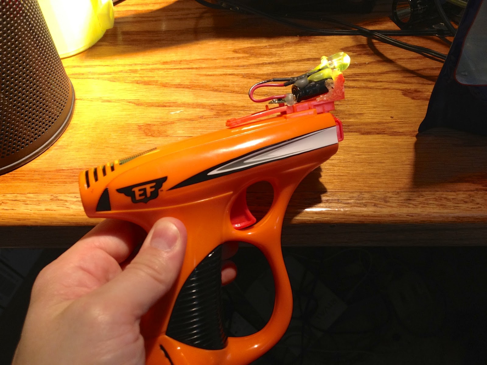 crank powered airplane to crank powered flashlight