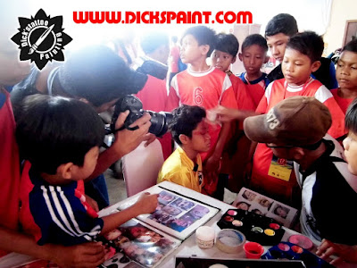 face painting football kids jakarta