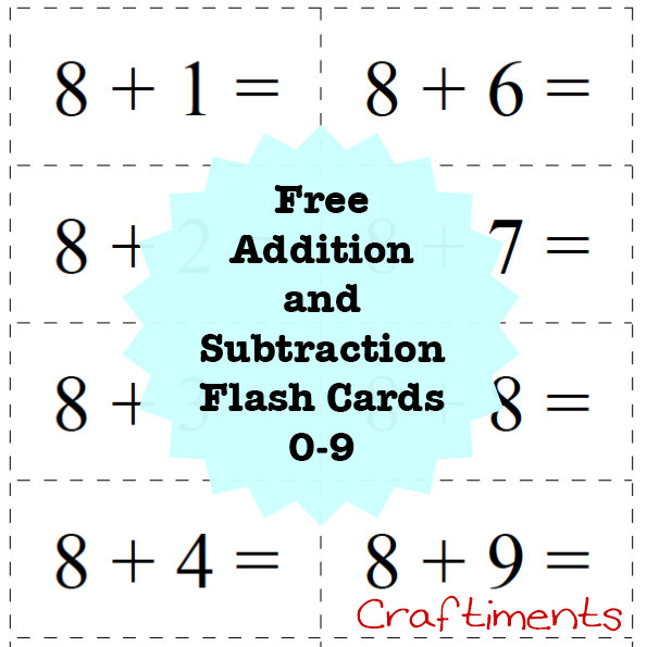 Free Printable Addition Flash Cards FREE PRINTABLE TEMPLATES Free Printable Addition Flash Cards FREE PRINTABLE TEMPLATES