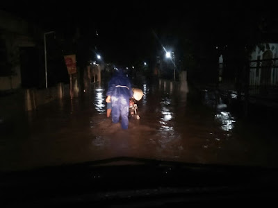 BANJIR MENGGENANGI SEBAGIAN WILAYAH  KECAMATAN MASARAN