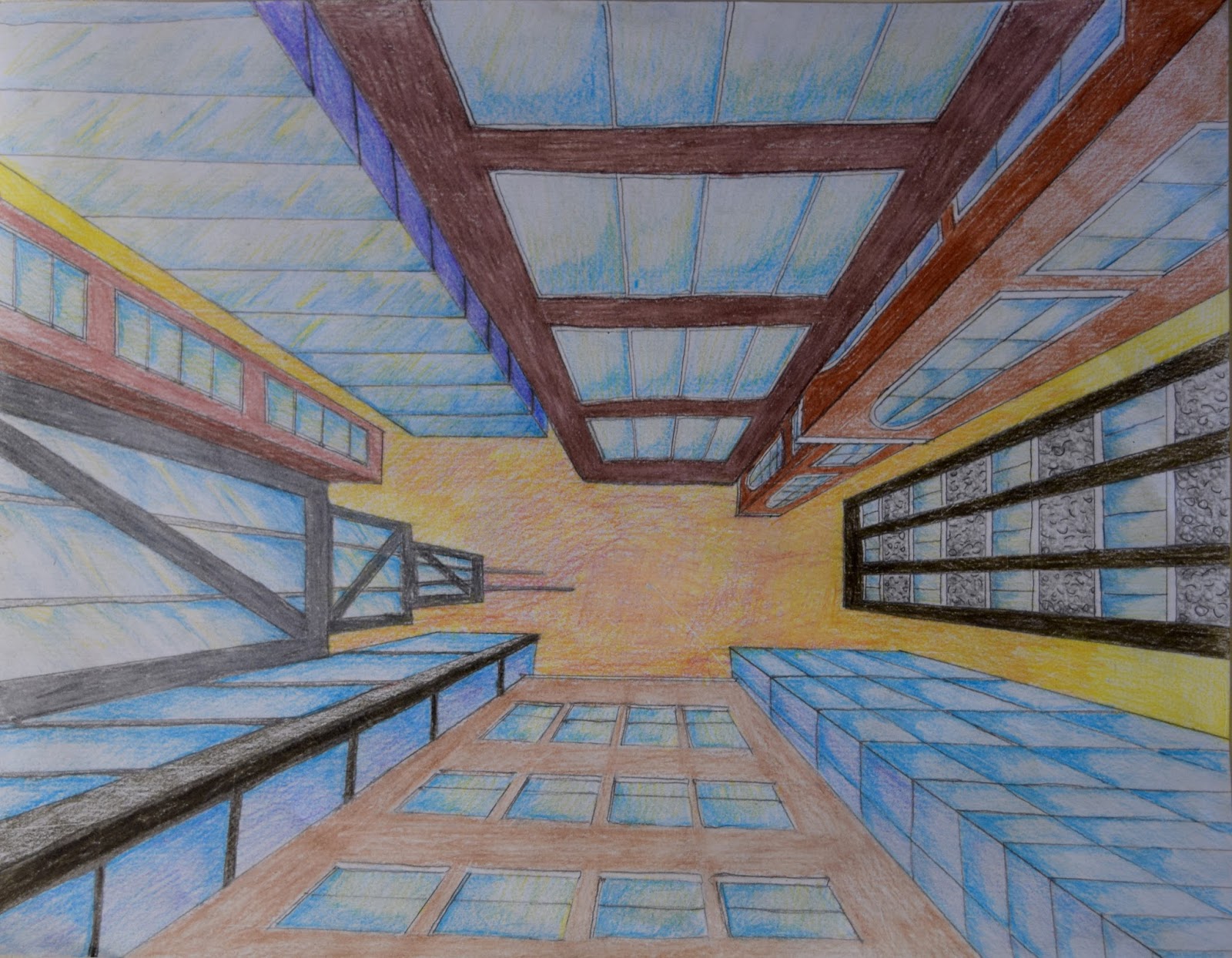 Art With Mr. E: 1 Point Perspective Using Kleki