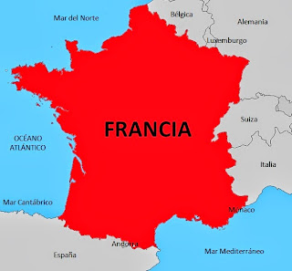 Resultado de imagen de situacion geografica de francia