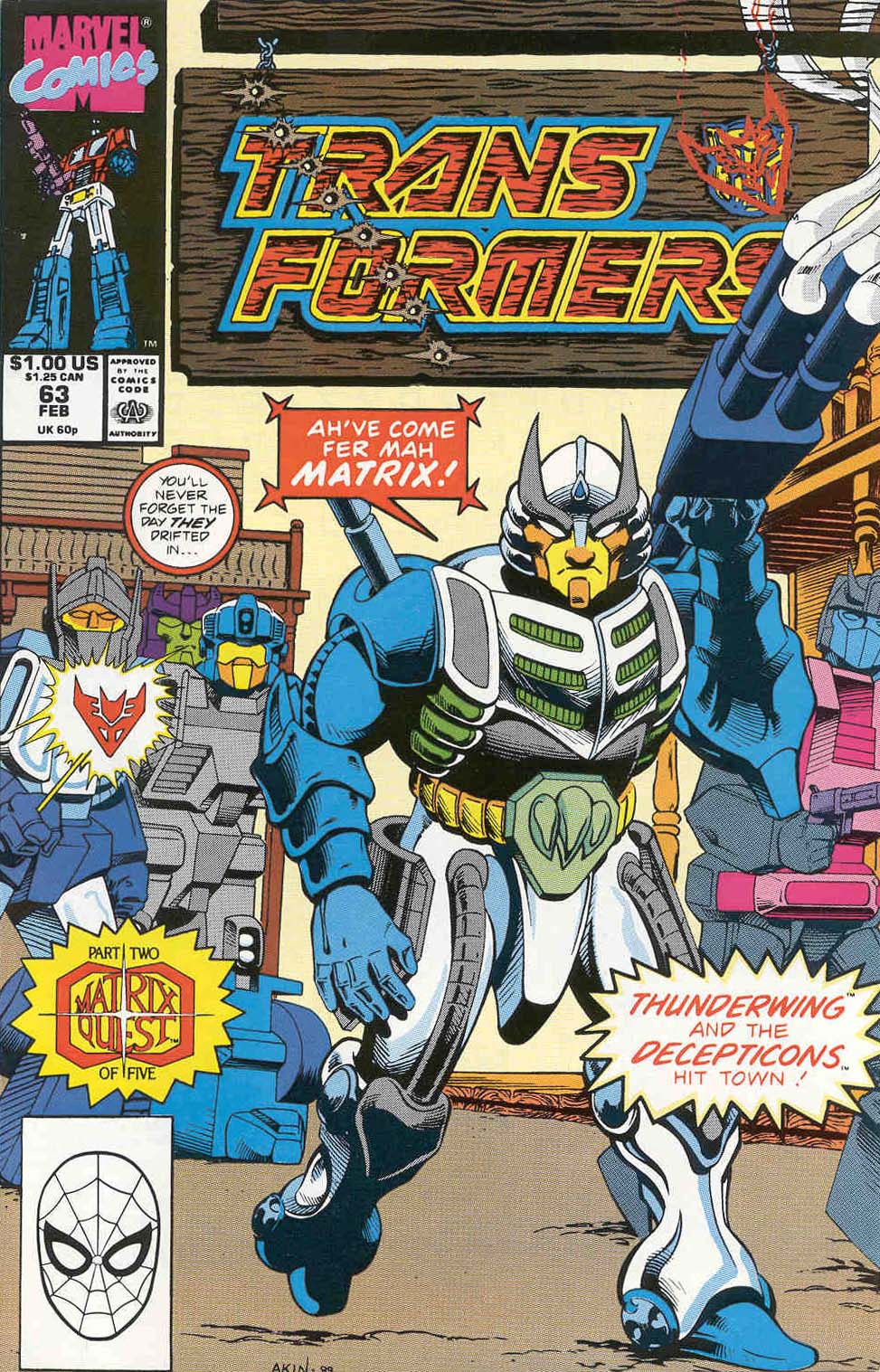 The Transformers (1984) issue 63 - Page 1