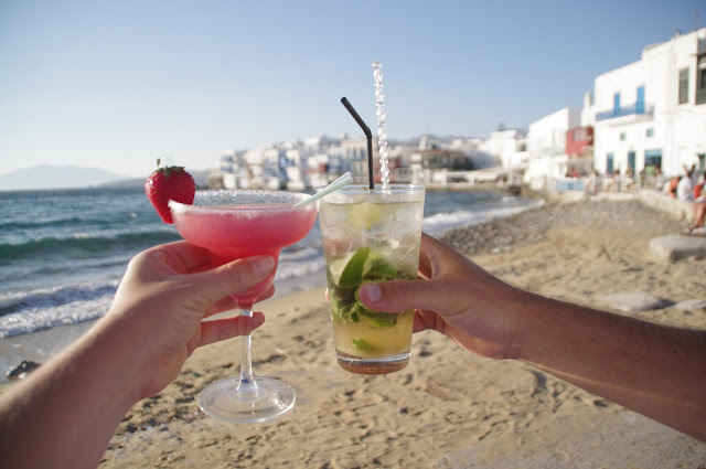Cocktails at Little Venice Mykonos Cocktails at Little Venice Mykonos
