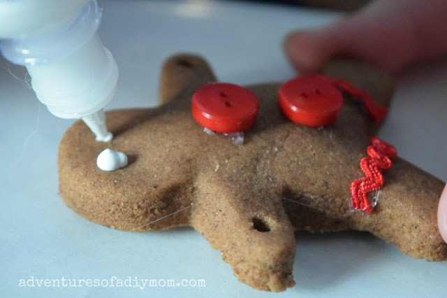 salt dough gingerbread ornaments