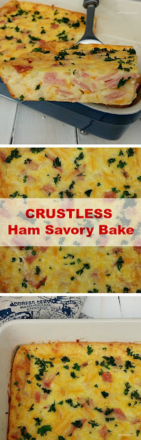 Leftover Ham ? Make this delicious Ham Savory Bake !