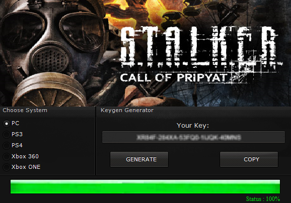 S.T.A.L.K.E.R.: CALL OF PRIPYAT KEY GENERATOR KEYGEN FOR FULL GAME ...