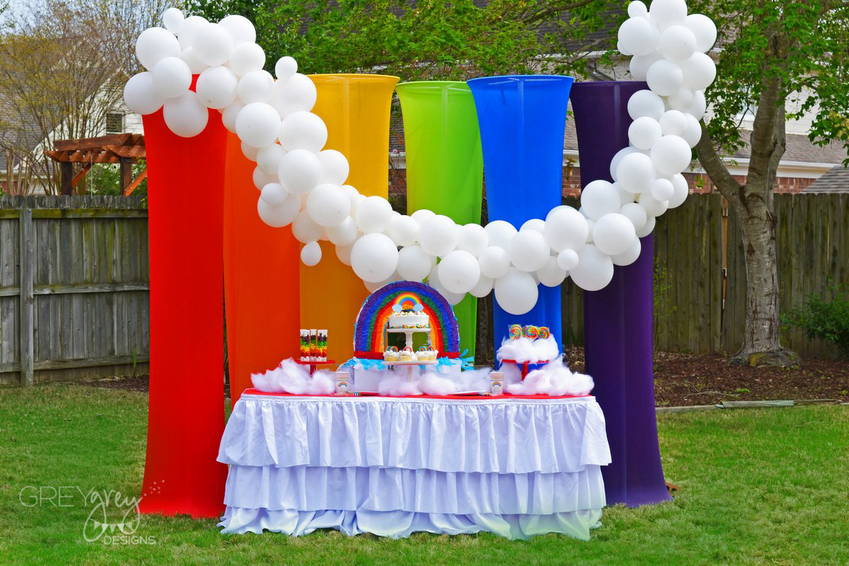 GreyGrey Designs: My Parties Rainbow Birthday Party