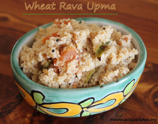 Images of Wheat Rava Upma Recipe / Godhumai Rava Upma Recipe / Cracked Wheat Upma Recipe / Broken Wheat Upma Recipe