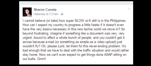 Netizens Slam Sharon Cuneta For Ranting About Slow Internet In The Philippines! Netizens Slam Sharon Cuneta For Ranting About Slow Internet In The Philippines!