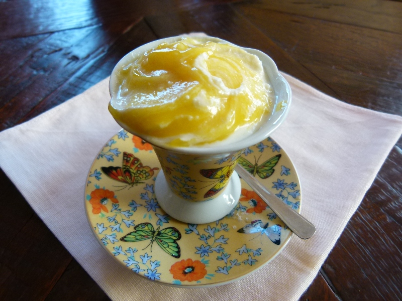 Creme de ricota com lemon curd Lilica Gourmet