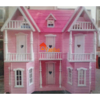 Rumah Boneka Barbie Medium Double Pink