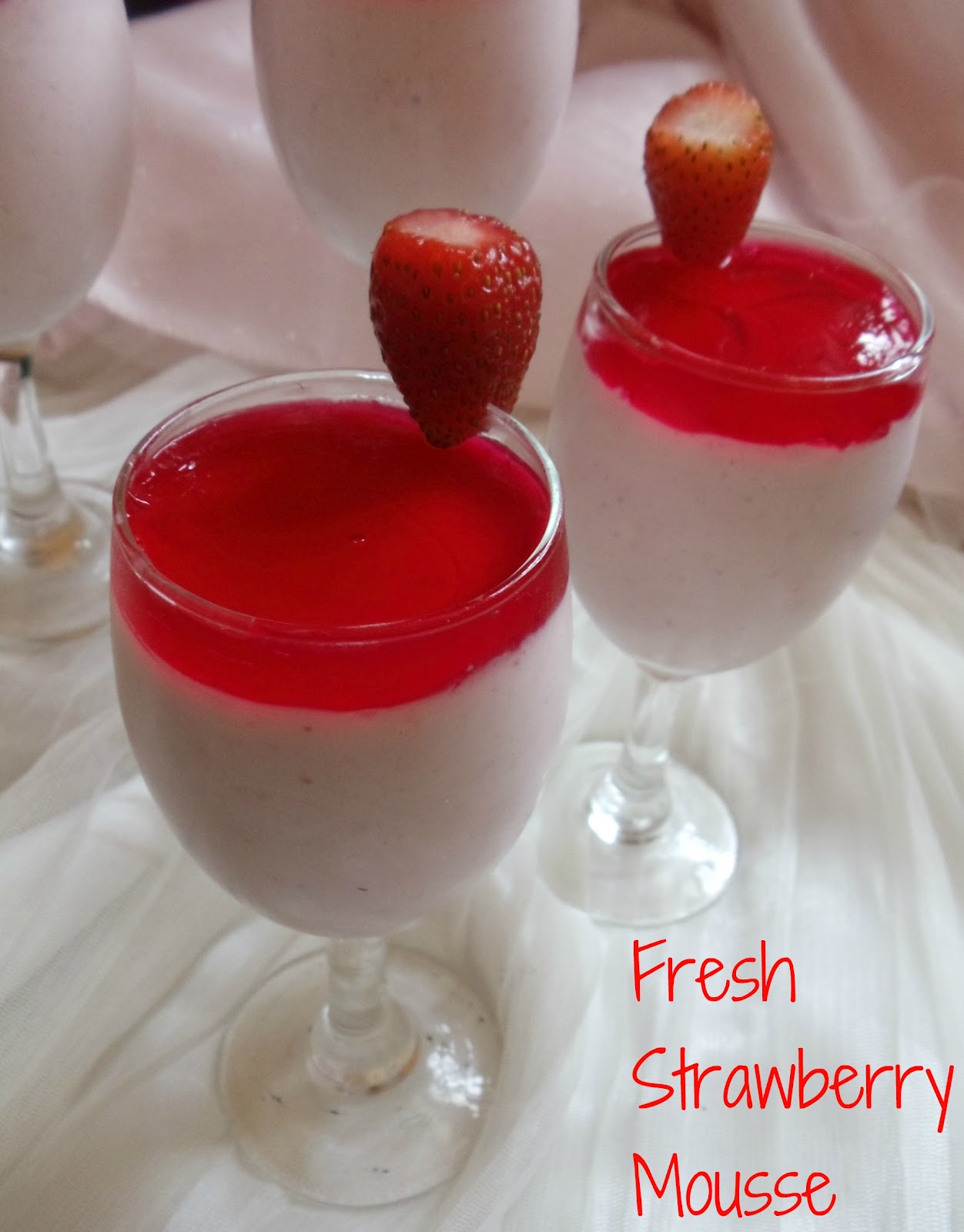 Cherie's Stolen Recipes Fresh Strawberry Mousse