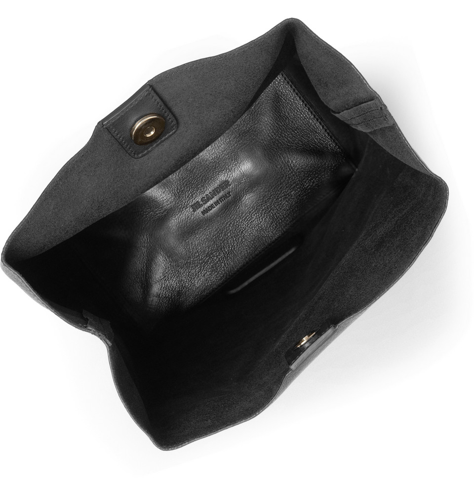 Wishlist Jil Sander Leather Lunch Bag Pop Revolver With Gold Jil Sander Embellishments Matching Side Eyelets And A Magnetic Clasp Made In Italy The Bag Is Mere 630 Which Includes Dust