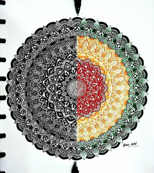 Mengenal Mandala Art dan Contoh karya Mandala Art Keren - Jalan Kucing