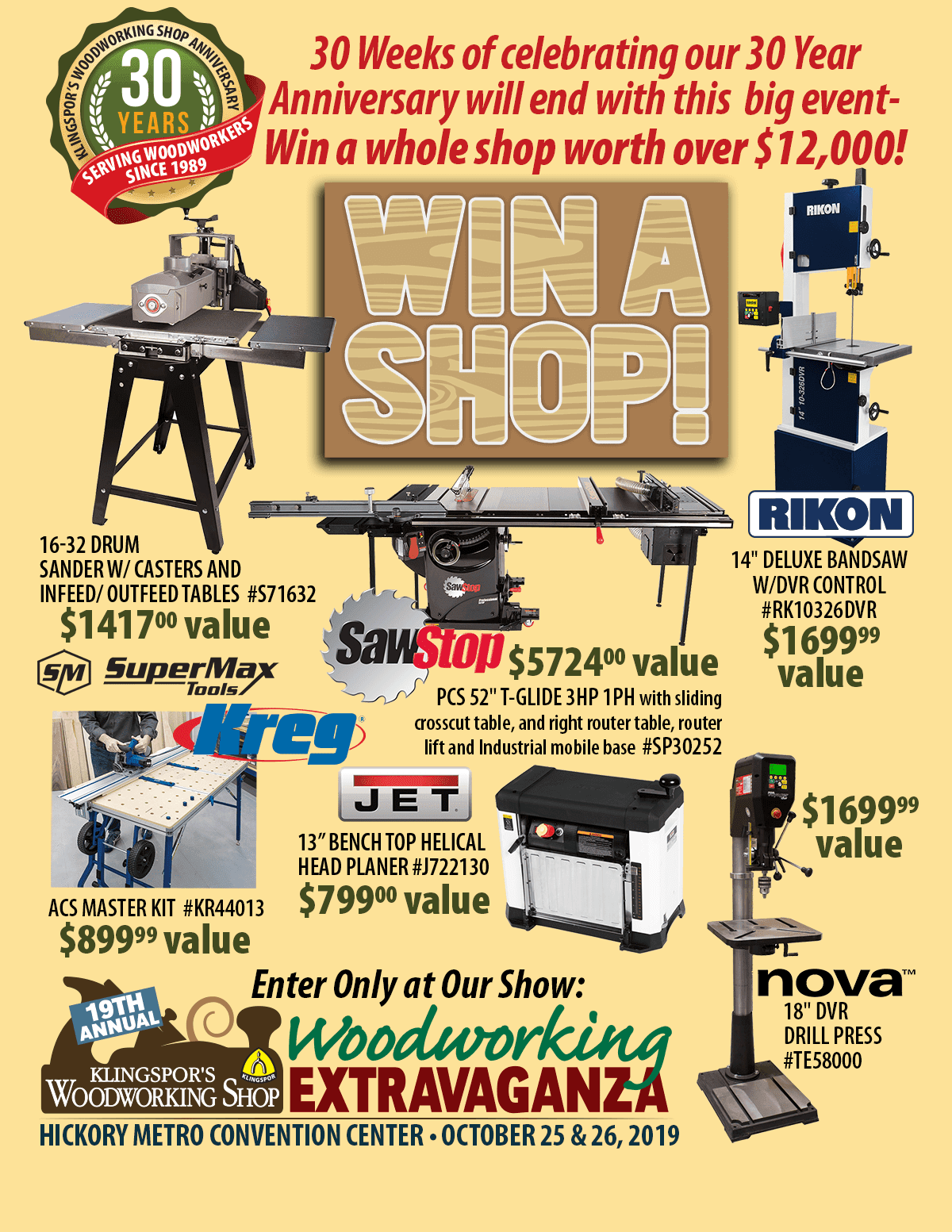 Woodworking shop klingspor