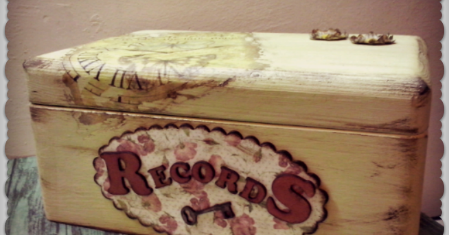 Una caja para guardar recuerdos, decorada con transferencias y
