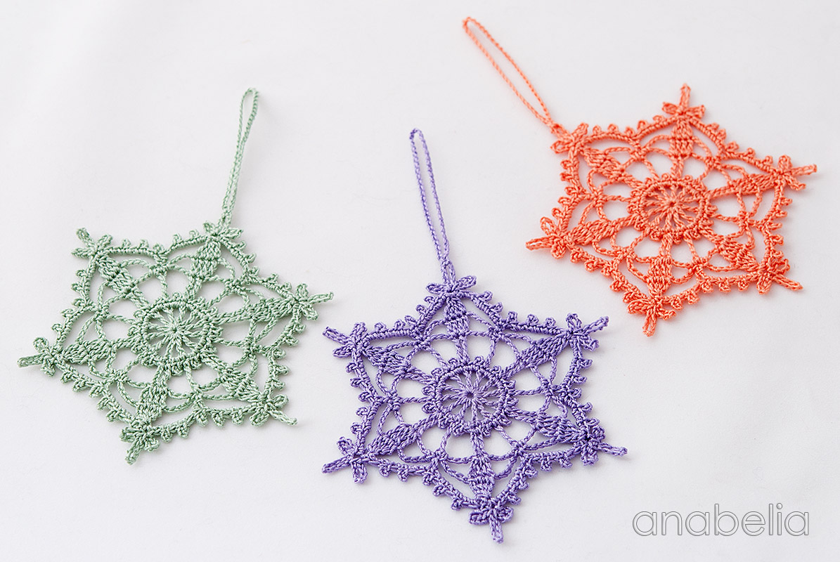Shabby-chic crochet star ornament