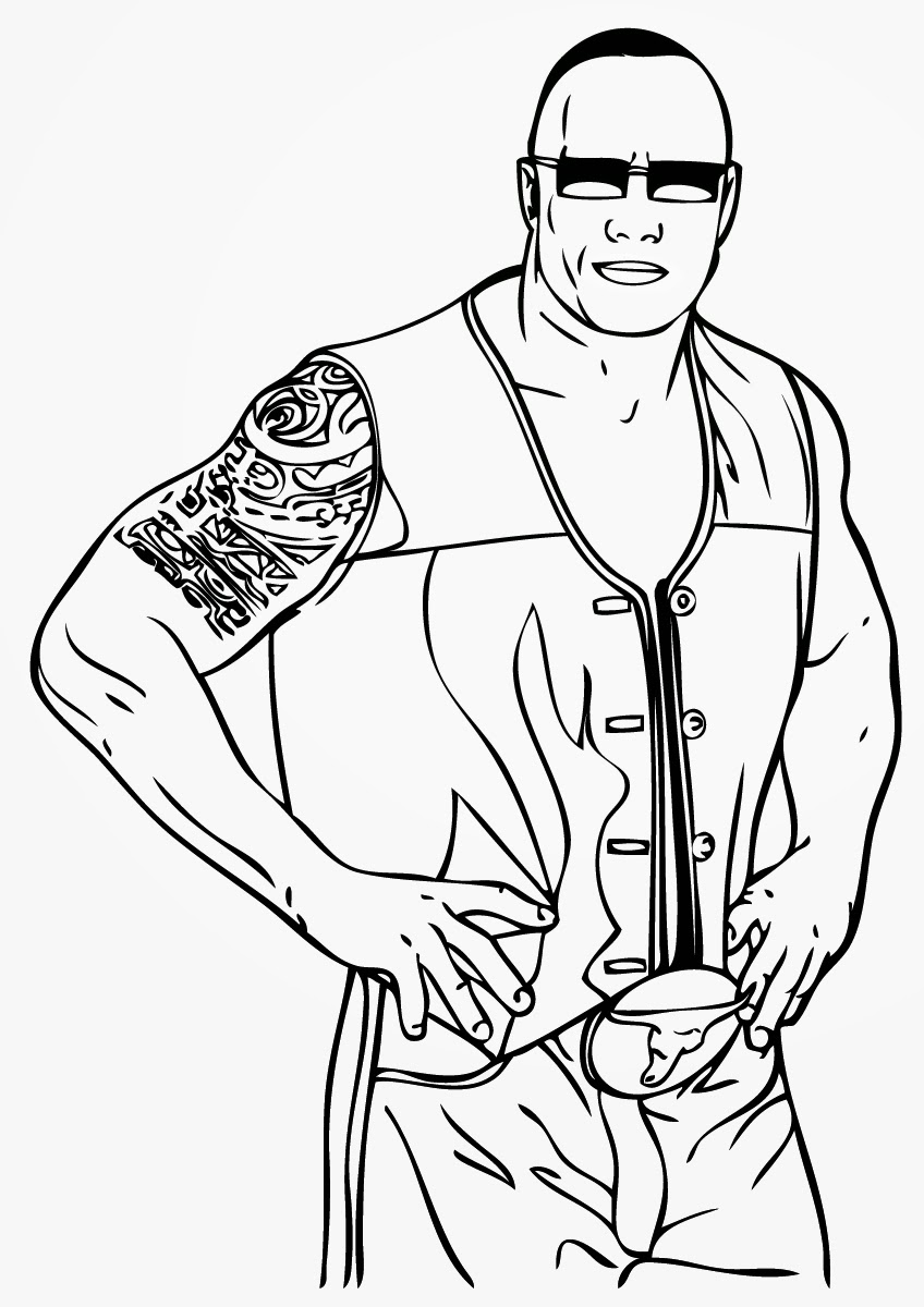 WWE Coloring Pages Of Randy Orton WWE Coloring Pages Of Randy Orton