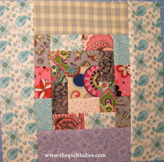 how to make a log cabin quilt block