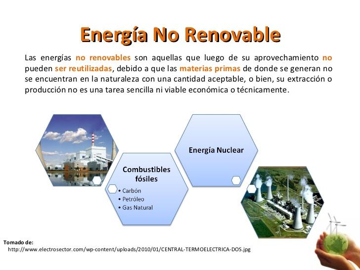 energías no renovables