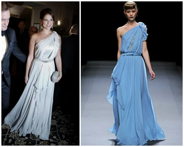 Princess Madeleine wore a gown by Jenny Packham. Jenny Packham is a British fashion designer