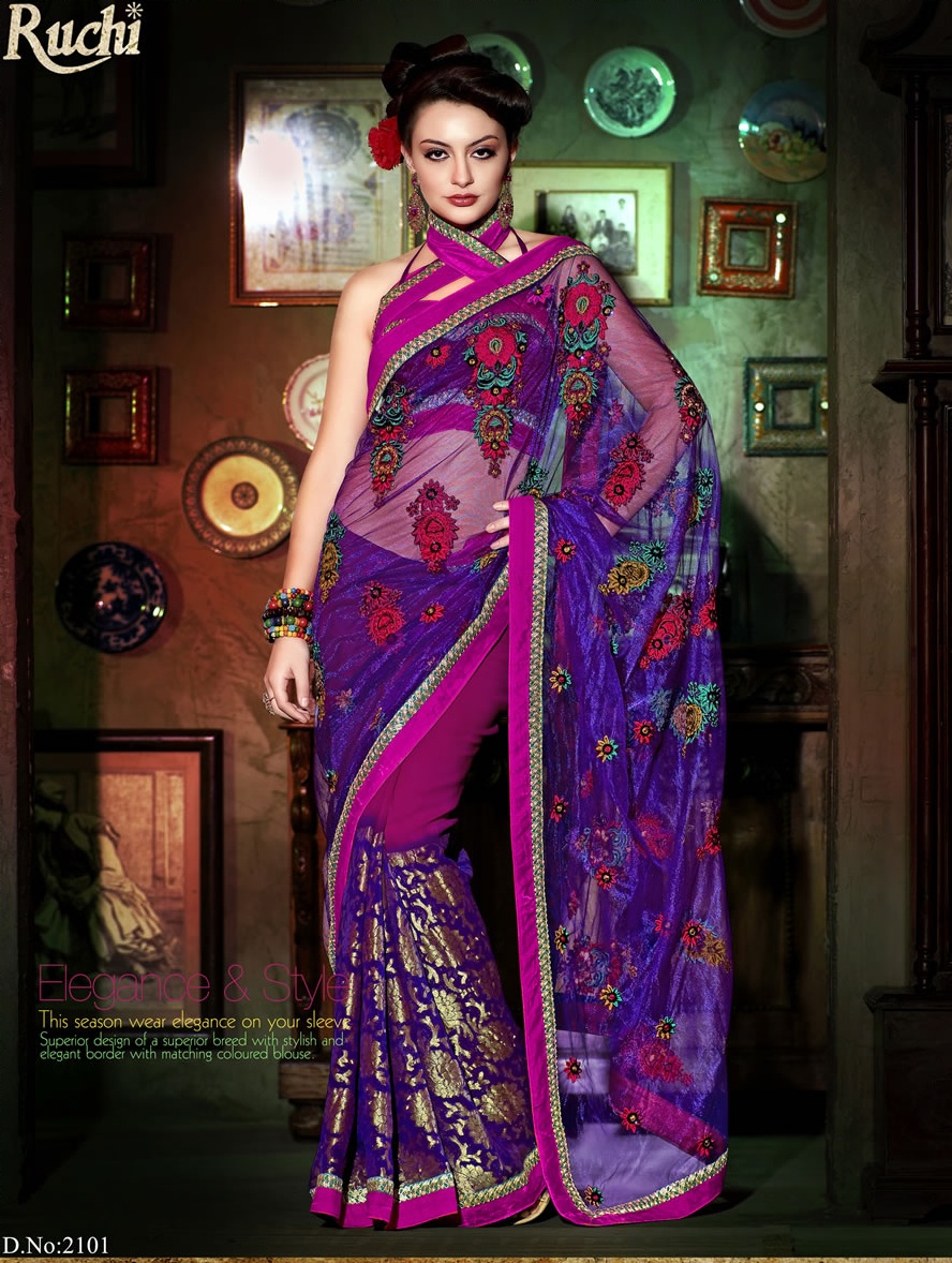 Ruchi Designer Sarees | Colorful Party Wear Spring Saree Collection ...