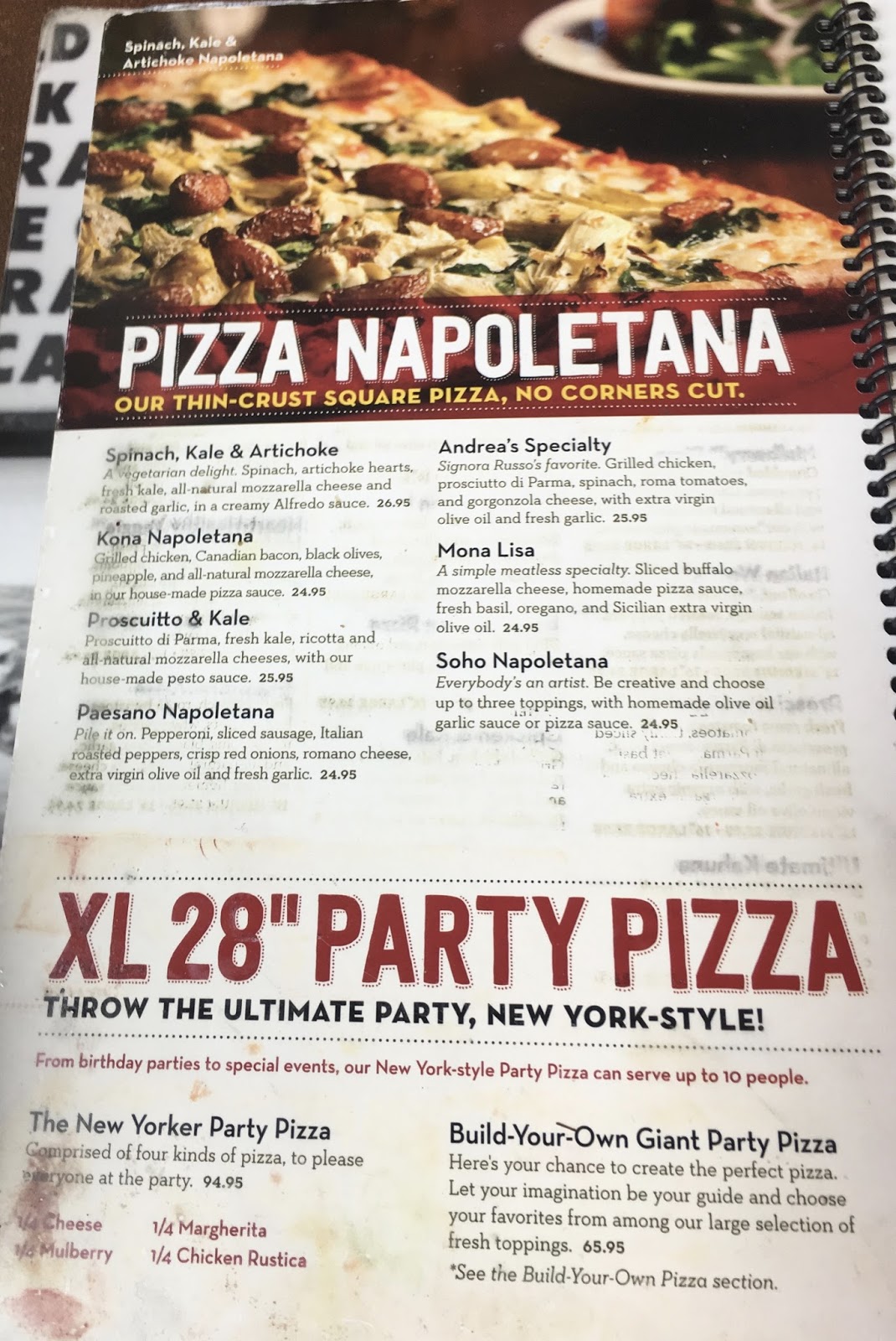 Russo S Coal Fired Italian Kitchen Menu Russo S Coal Fired Italian Kitchen Menu