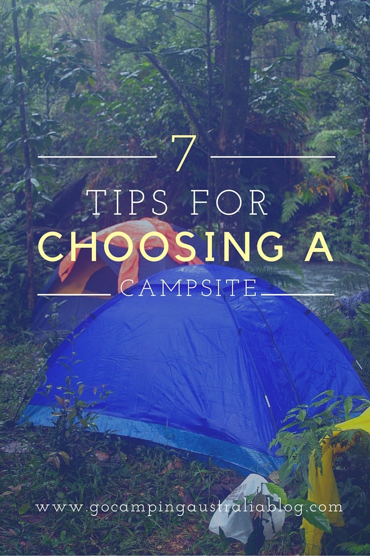 How To Choose A Campsite  