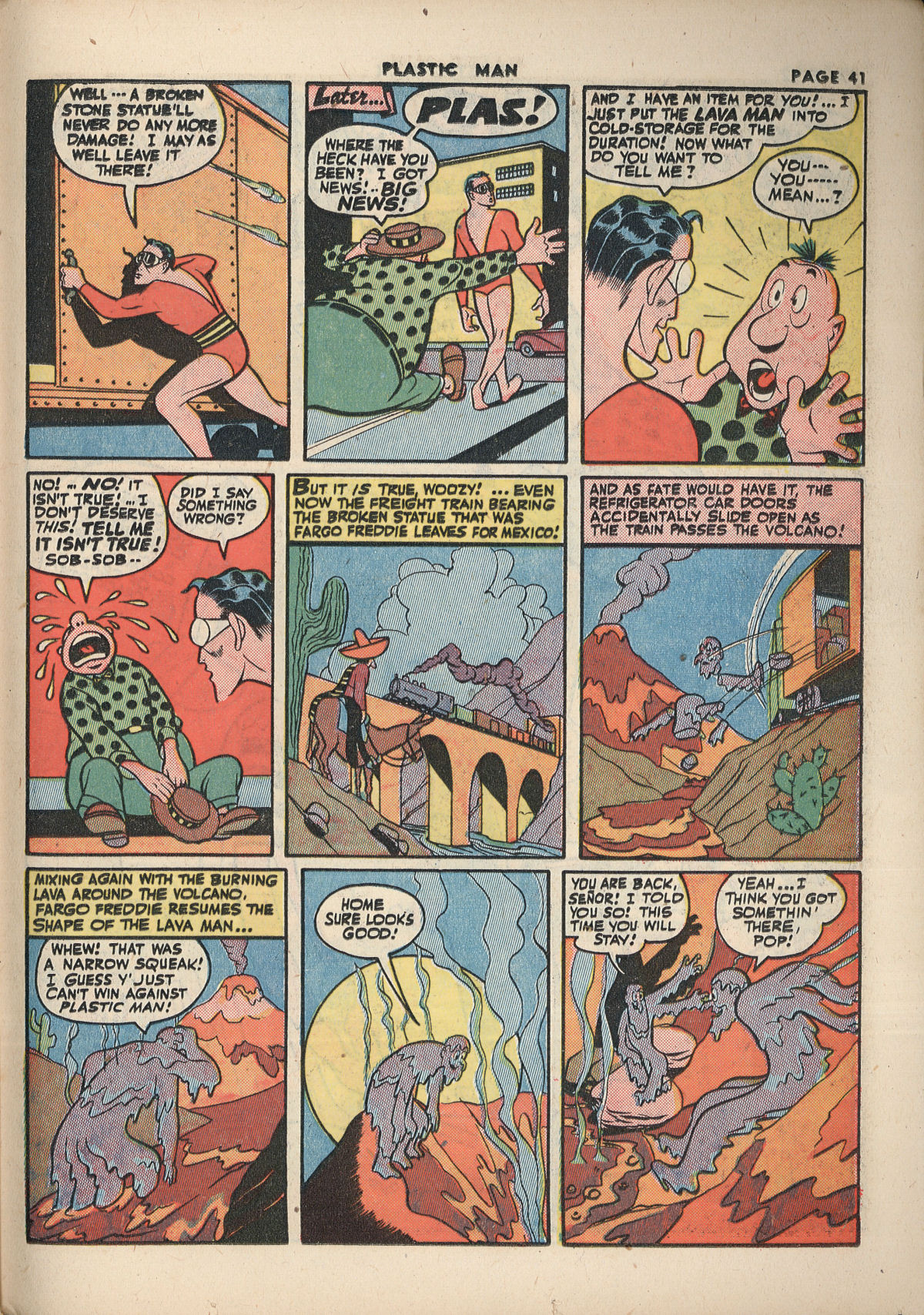 Read online Plastic Man (1943) comic -  Issue #2 - 43