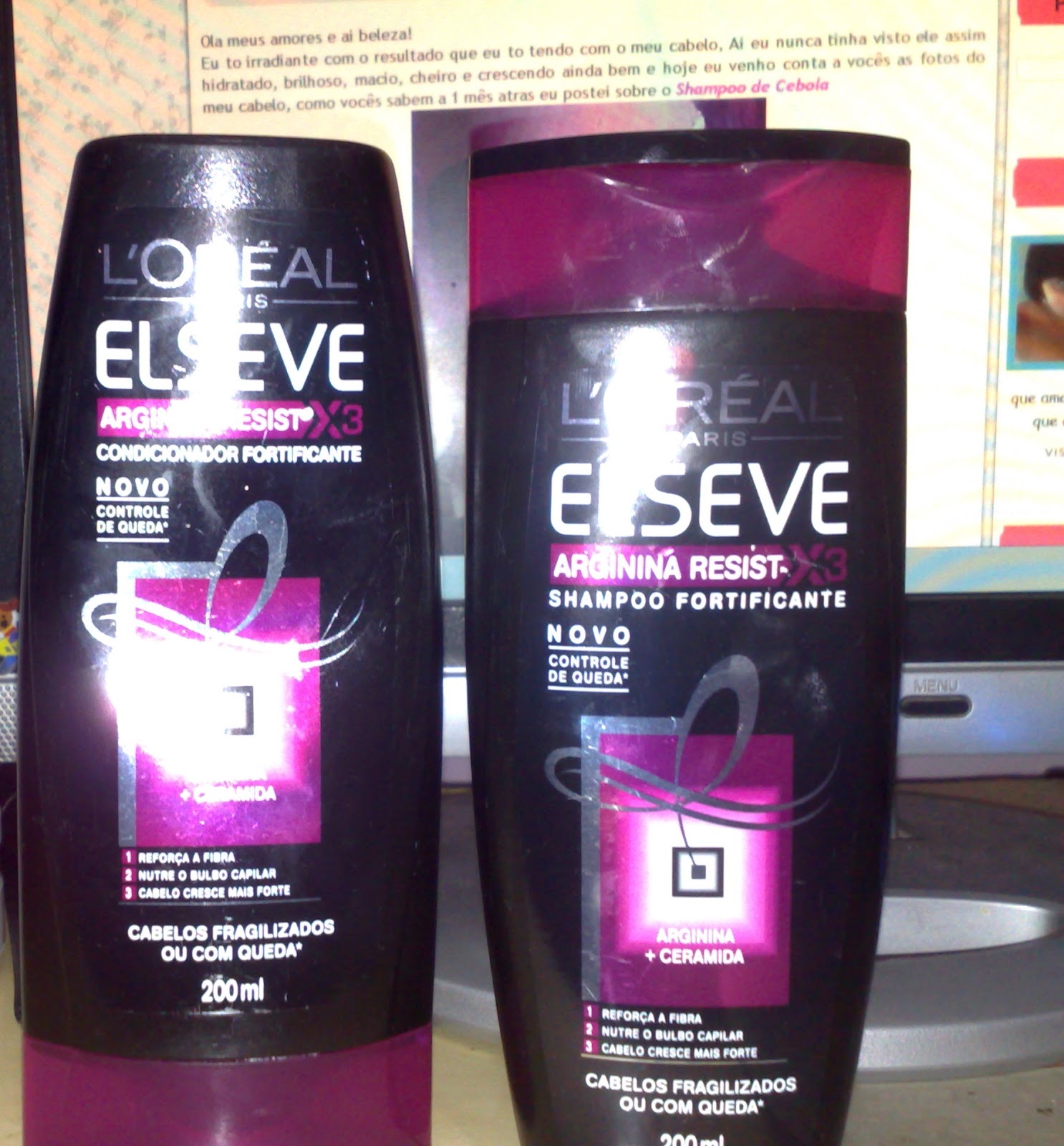 Lily Bonyta Resenha do shampoo e condicionador Elseve Arginina Resist X3.